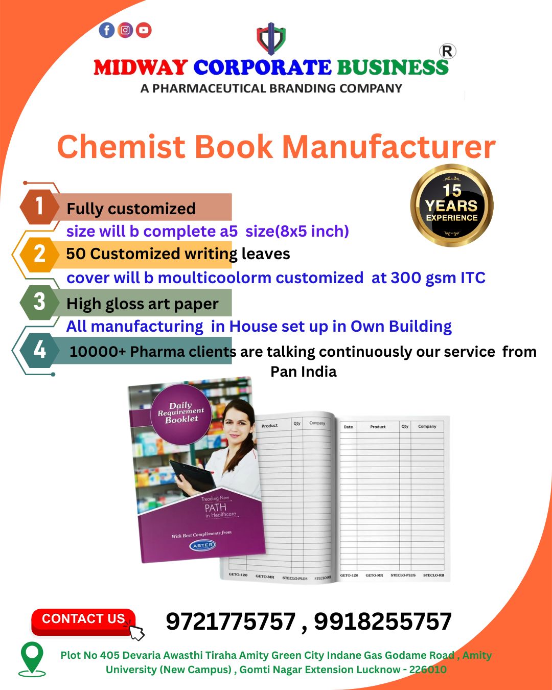 Chemist Book Manufacturer